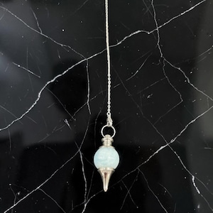 aquamarine reiki pendulum