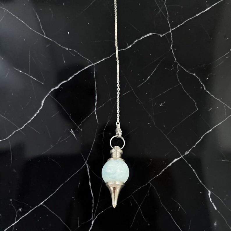 aquamarine reiki pendulum