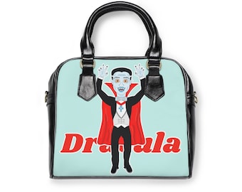 Dracula Handbag: Spooky Monster Shoulder Bag | A Lauren Toons Original