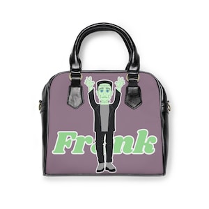 Frankenstein-schoudertas: handtas Spooky Monster van Lauren Toons