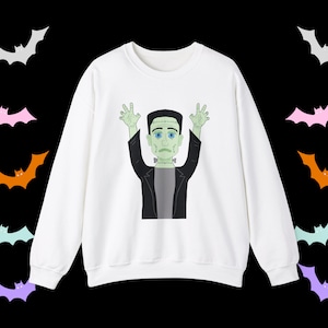 Frankenstein | Cozy Sweatshirts | Minimalist | Multiple Colors