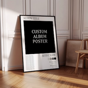 Custom Album Cover Posters - 13x19 Linen Paper Print (UNFRAMED) || Choose Your Own Poster, Music Gifts and Wall Decor, Favorite Album Print