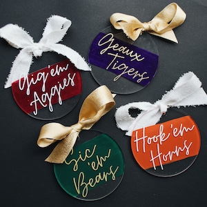 College Acrylic Ornaments