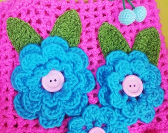 Crochet Bag, Boho Crochet Bag, Hippie Crochet Bag, Handmade Crochet bag