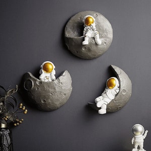 Astronaut Wall Decor, Astronaut Wall Sculpture, Nursery Wall Decor, Space Wall Art image 1