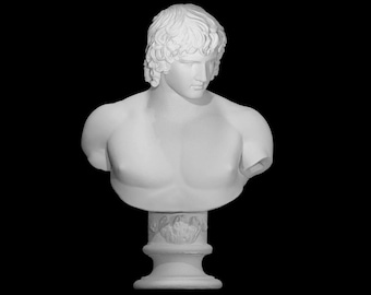 Antinous Statue, Bust, Statue, Sculpture, Greek Mythology, Greek Decor, Home Decor