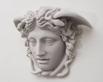 Medusa Wall Statue: Greek Mythology Decor (9 inch)