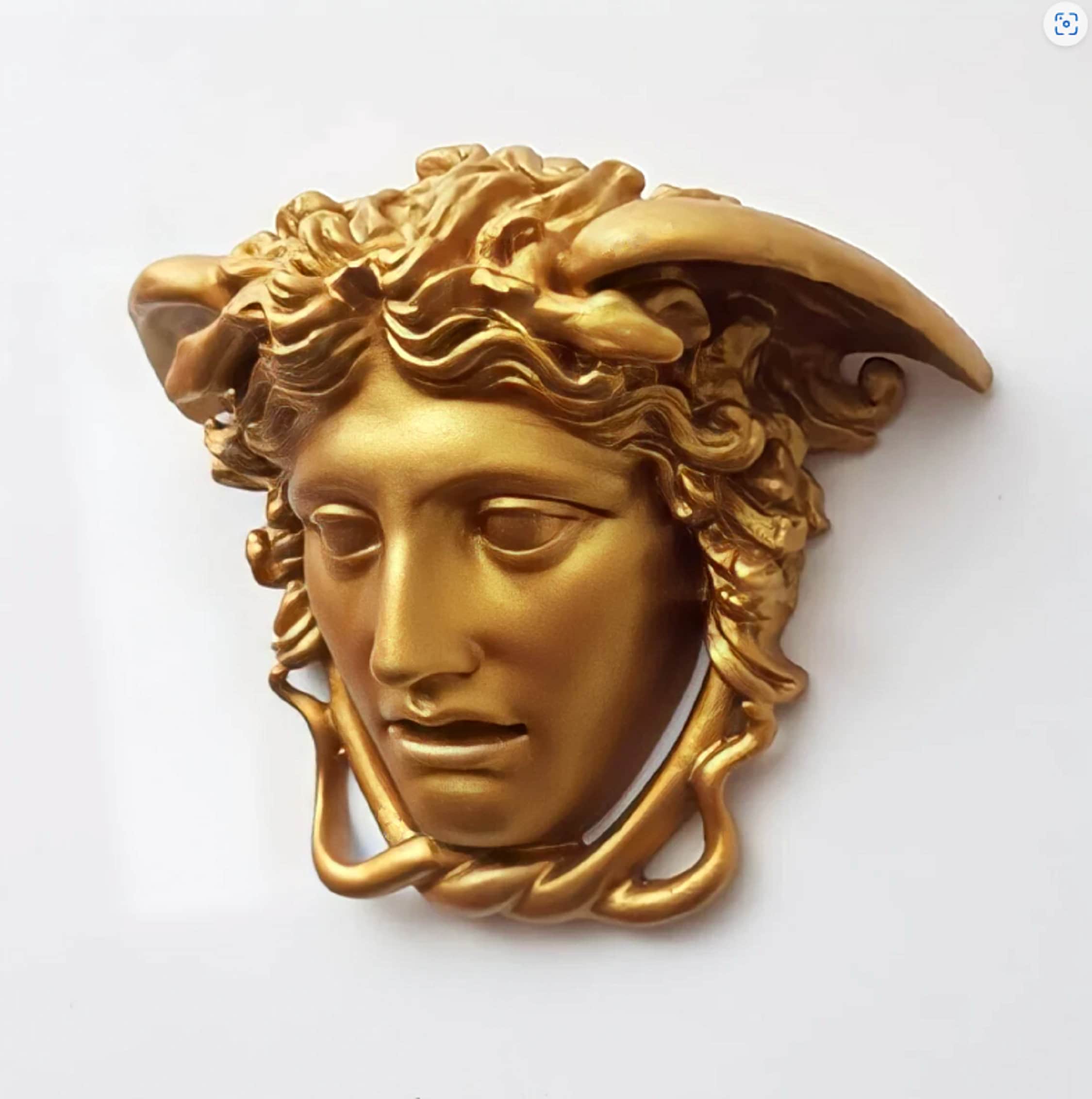 VERSACE メデューサ オブジェ 壁掛け アルミ製 看板 置物 シンボル 1 (one) Vintage VERSACE MEDUSA HOME DECOR WALL PLAQUE 3D