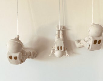 Wall Climbing Astronaut Sculpture: Space Nursery Decor