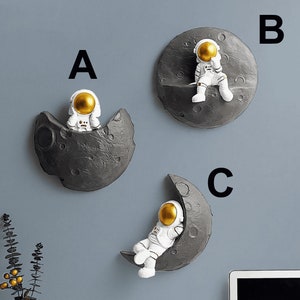 Astronaut Wall Decor, Astronaut Wall Sculpture, Nursery Wall Decor, Space Wall Art image 6