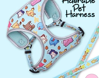 Cute Pokémon Pet Harness and Leash Set