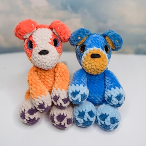 Heeler Puppy Sisters, Low Sew Crochet Pattern