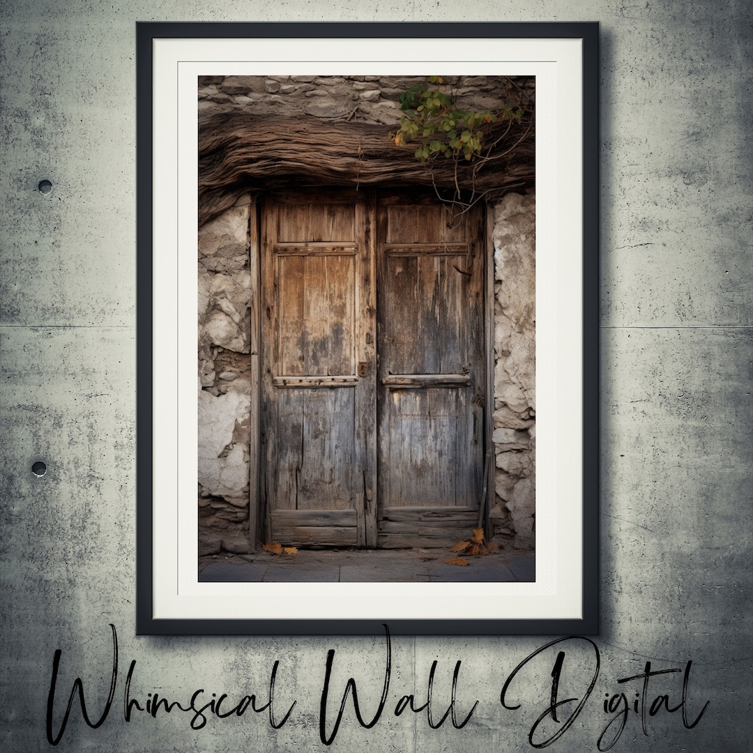 PRINTABLE Old Door Image Instant Download Printable Wall - Etsy