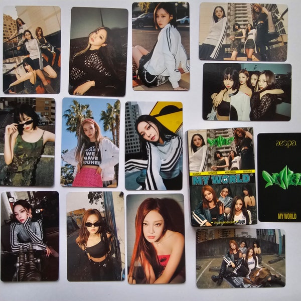 Set De 55 Cartes Photo Aespa (KARINA, WINTER…) | Taille 5.5x8.5 Cm | Non Répétitives | Collection Fans K-pop | Cadeau Pour Filles - 2