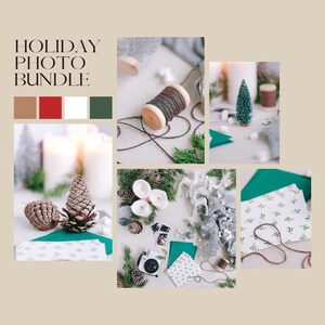 Paquete de fotos navideñas