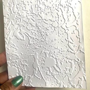 Spatter Texture  Embossed Cardstock for Card Making, Junk Journaling. NOT a Finished Card
