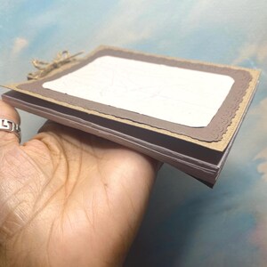 Rectangular Rustic Handmade Notebook with Embossed Birch Trees - Made to Order Bild 4