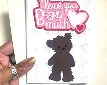 I Love You Beary Much Card, 4.25" x 5.5"