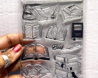 Book Lover Cling Stamps