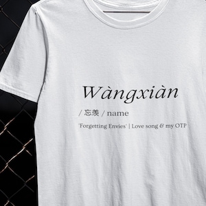 Wei Wuxian Lan Wangji Tシャツ (Mo Dao Zu Shi インスピレーション) | Untamed シャツ Wangxian ギフト