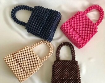 Colorful Bead Bag, Bead Bag, Daily Bag, Shoulder Bag, Evening Bag