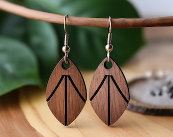 9 Laser Cut Wooden Earrings SVG Bundle | Boho Glowforge Jewelry Files