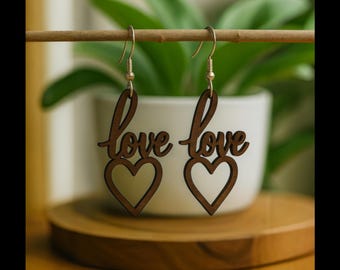 11 Wooden Earring SVG Bundle | Laser Cut Files for Glowforge & Cricut | Dangle Earrings SVG DXF Eps Pdf | Wood Jewelry Designs