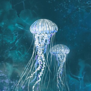 Ascending Jellies - Original Art Prints by Thomas Little