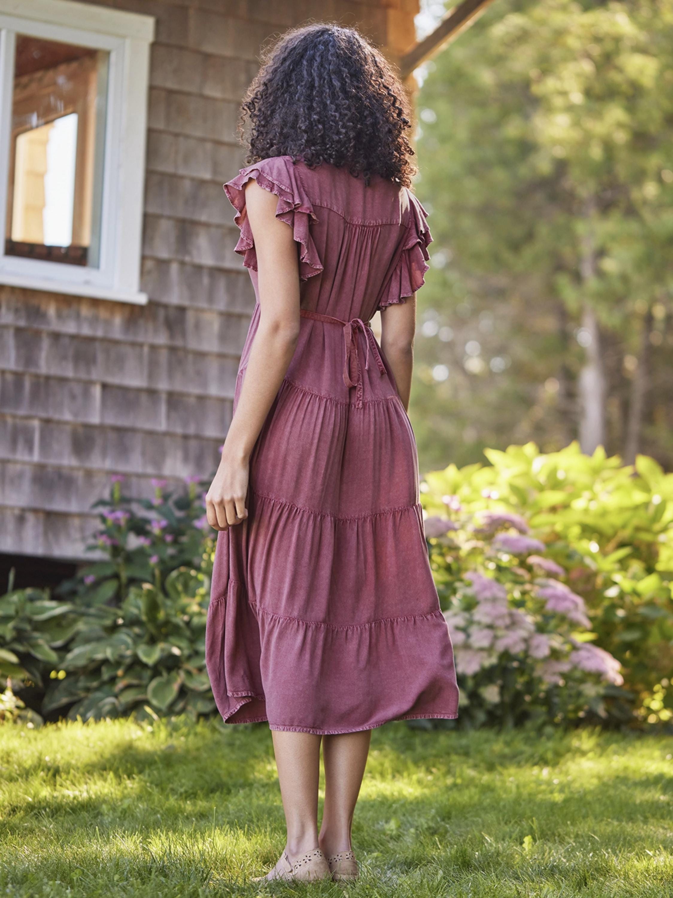 chinese dress ladies Cecilia Orange Eyelet Maxi Dress main image 0