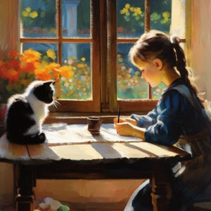 Drawing in the Morning - Original Art Prints by Thomas Little