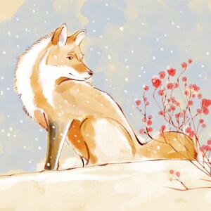 Fox And Flurry - Original Art Prints by Thomas Little