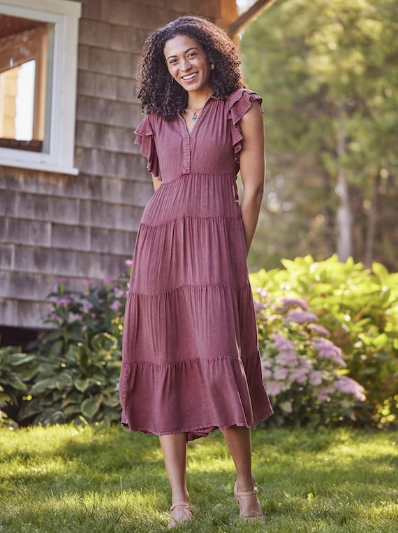 Cecilia Dress - Sunwashed Plum - Etsy