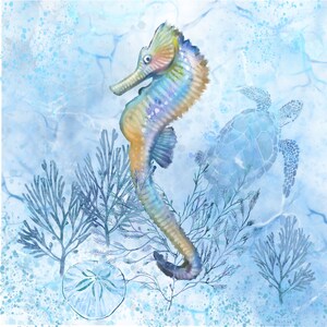 Spectral Seahorse - Original Art Prints by Thomas Little