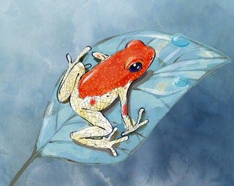 Dartfrog In The Jungle - Original Art Prints by Thomas Little