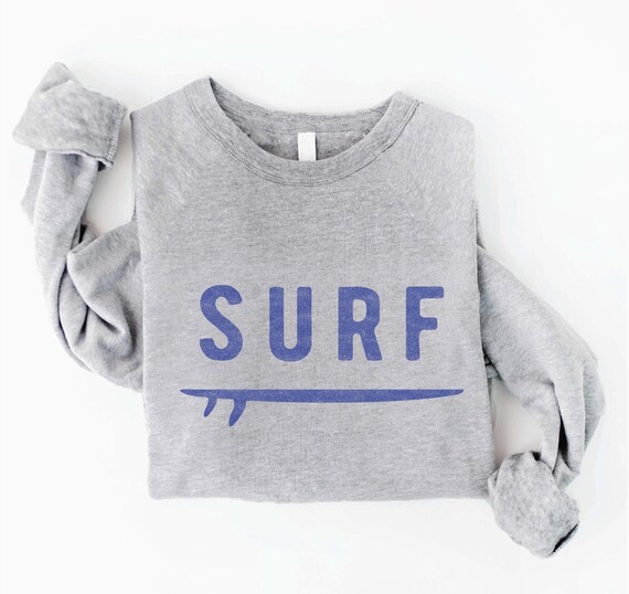 Felpa con grafica Surf (colore Athletic Heather) di OAT