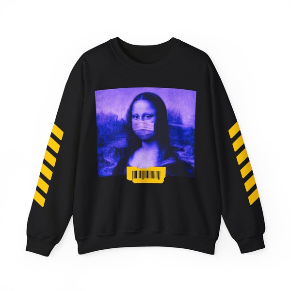 Off White Mona Lisa Unisex Heavy Blend™ Crewneck Sweatshirt