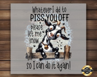Funny Goat Sarcastic DTF Transfer: DIY Shirt Design