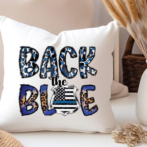 Transfert The Blue DTF : soutien de la police, étoiles à rayures bleues image 4