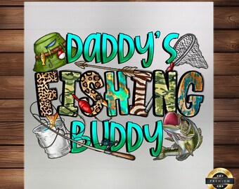 Daddy's Fishing Buddy DTF Transfer: Angler Kids' Wear