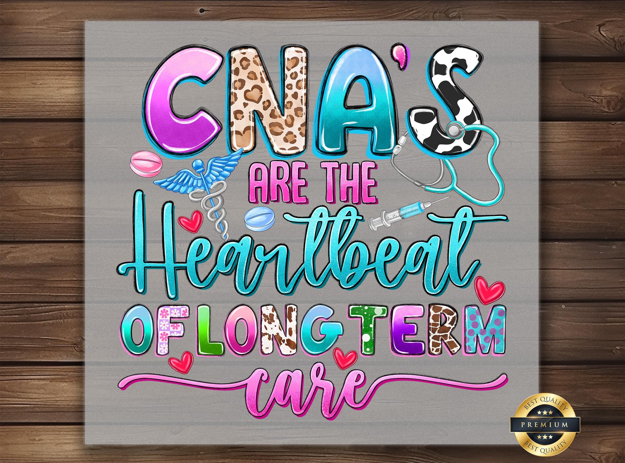 CNA Heartbeat DTF Transfer: Long-Term Care Design, DIY Shirt