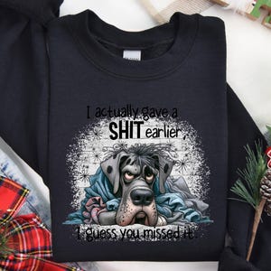 Sarcastic Dog DTF Transfer - Humorous Iron-On for Apparel Bild 4