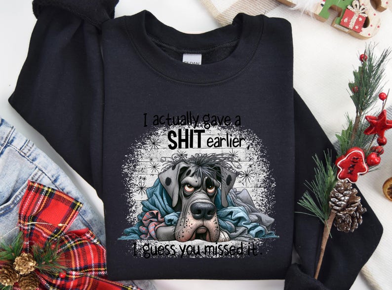 Sarcastic Dog DTF Transfer - Humorous Iron-On for Apparel Bild 4