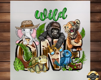 Wild One Zoo DTF Transfer: Custom Apparel Iron-on Decal