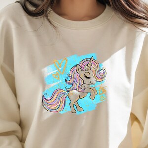 Magical Unicorn Baby DTF Transfer - Easy Heat Press for Kids image 6
