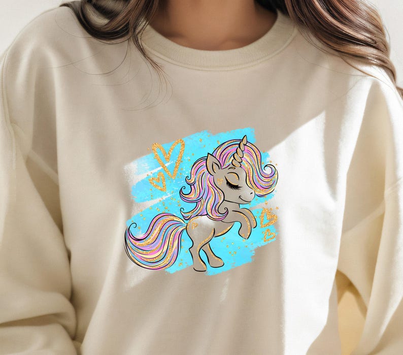 Magical Unicorn Baby DTF Transfer - Easy Heat Press for Kids image 6