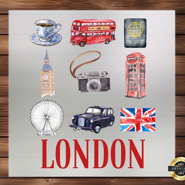 London DTF Transfer, Iconic Cityscape Design, Perfect for Custom Apparel, Easy Application, Ideal for Travelers & City Enthusiasts