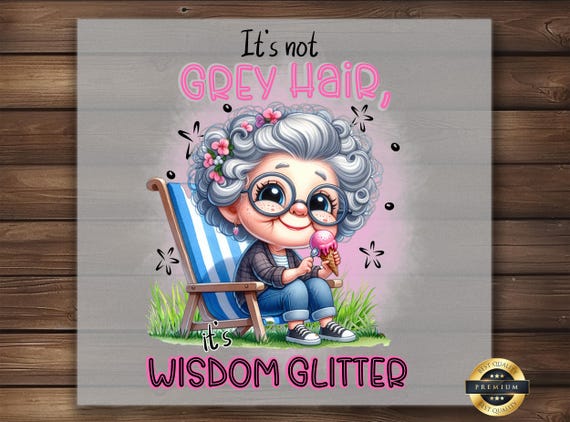 Funny Grandma DTF Transfer: Sassy Senior DIY Shirt Art