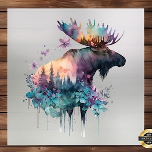 Moose Hunting DTF Transfer: Custom Apparel Graphic