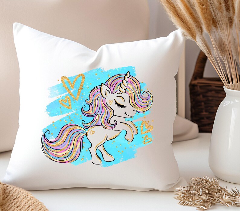 Magical Unicorn Baby DTF Transfer - Easy Heat Press for Kids image 5