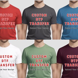 Custom DTF Transfer Upload Your Brand Logo, Ready to Press Heat Transfer zdjęcie 8